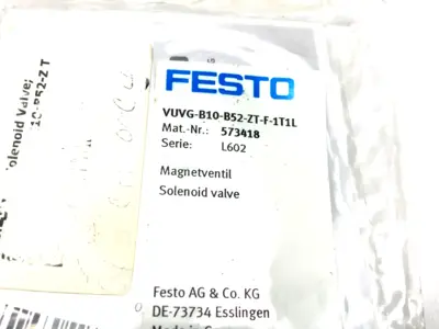 New | in-Stock Festo Solenoid Valve 5/2 Bistable 573418 Solenoid Valves Michigan US | Maverick Industrial Sales #1391519