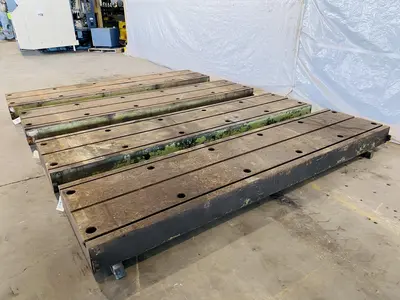 62" X 262" X 8" T SLOTTED FLOOR PLATES. STOCK # 0317522