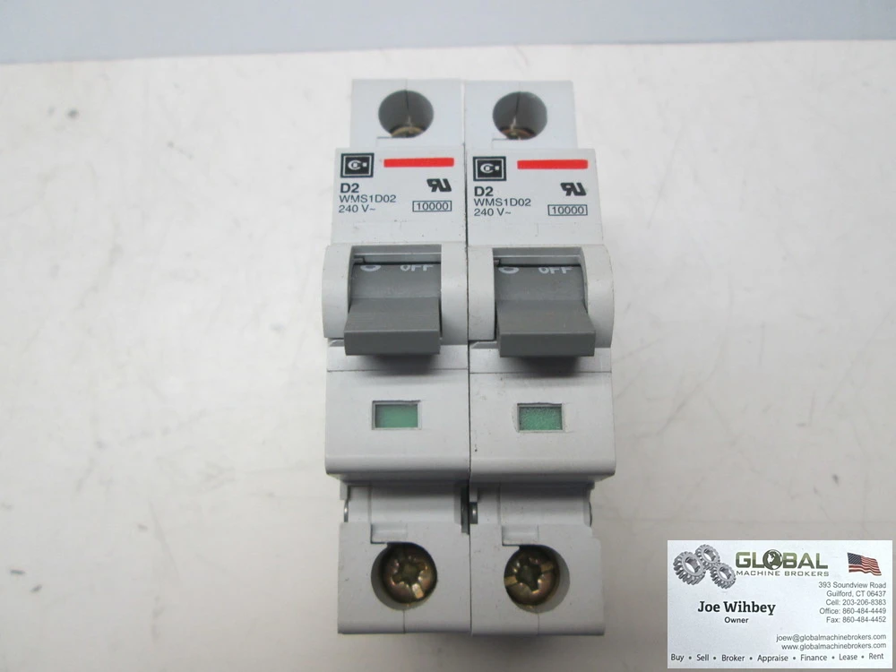 Cutler Hammer B15 WMS2B15, 2 Pole, 415V Circuit Breaker