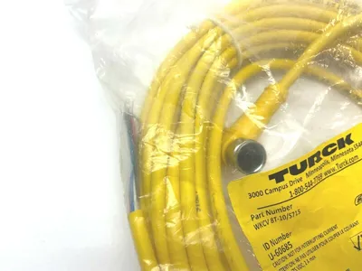 WKCV 8T-10 | Turck /S715 U-60685 Eurofast Right Angle Cordset - New