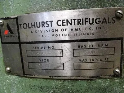 Tolhurst 26" Minute Man chip wringer.