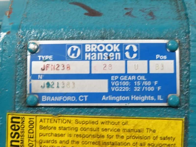 Used BROOK HANSEN _UNKNOWN_ Speed Reducers | OCO Industrial #1588228