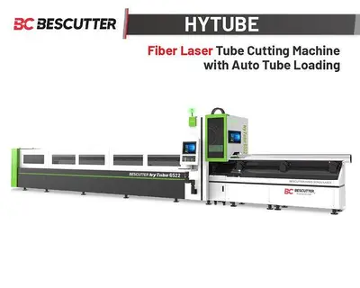 Bescutter Hytube 3Chuck TUBE CUTTER 2000W - 6000W | Fiber Laser Pipe Cutting Machine with Auto Loading