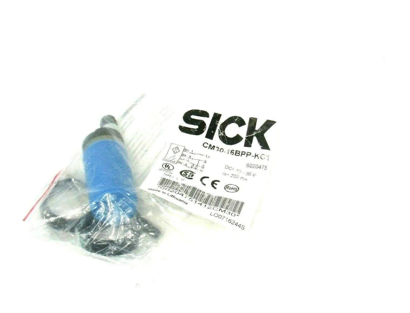 NEW SICK CM30-16BPP-KC1 PHOTOELECTRIC SENSOR CM3016BPPKC1
