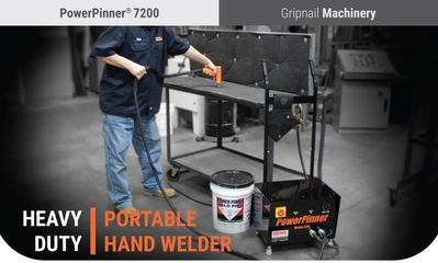 PowerPinner® 7200 – Heavy Duty – Portable Duct Lining Hand Welder