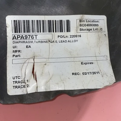 DIAPHRAGM, TURBINE 23” APA976T FAST SHIPPING+WARRANTY