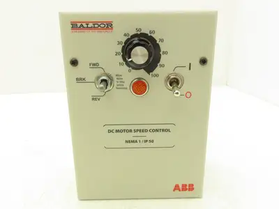 Baldor ABB BC140-FBR DC Motor Speed Control Drive 115/230V Input  8 ADC Output