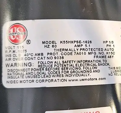USED Nidec-US Motors 9036