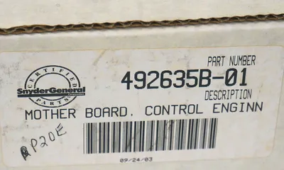 NEW SNYDER GENERAL 492635B-01 MOTHERBOARD 492635B01