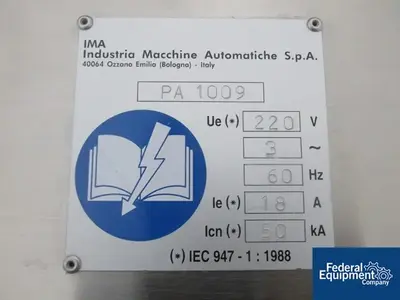 USED IMA IMA High Speed Capsule Checkweigher, Model Precisa 120