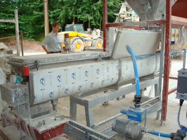 S/S Jktd Continuous Twin Screw Mixer Conveyor 3 Mt