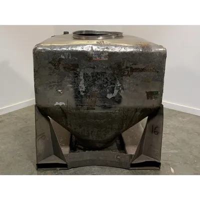 Used 1000 Liter (35 cu. Ft) IBC Matcon Stainless Steel Portable Tote Bin