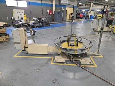 RMG 6450-60-F Powered Uncoiler for Heading Machine