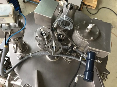 GFT V 63-U perforate basket centrifuge, Hastelloy C22.