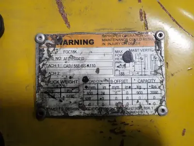 USED MITSUBISHI CATERPILLAR FGC18K