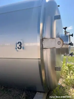 Used Berlie-Falco 304 Stainless Steel Tank | 11,359 Gallon | Dish Top | Cone Bottom | 33' H | Built 2016