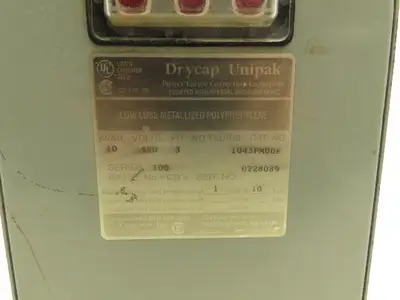 Drycap Unipak 1043PMUDF Power Factor Correction Capacitor 10 KVAR 480 Volts