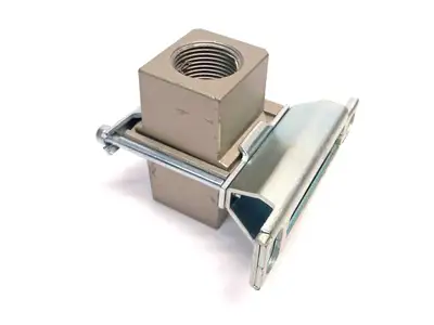 USED SMC 1" PNEUMATIC MODULAR ADAPTER WITH QUICK RELEASE BR
