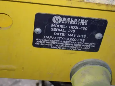 USED 2018 WELDING AUTOMATION HD2L100