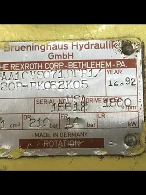 USED REXROTH AA10VS071DFR130RPKC62K05