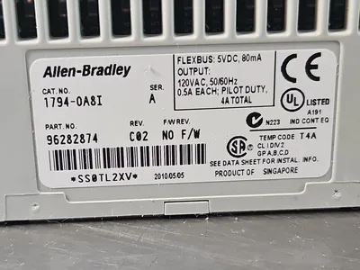 Allen Bradley 1794-0A8I Ser A Flex I/o Output Module loc3E36