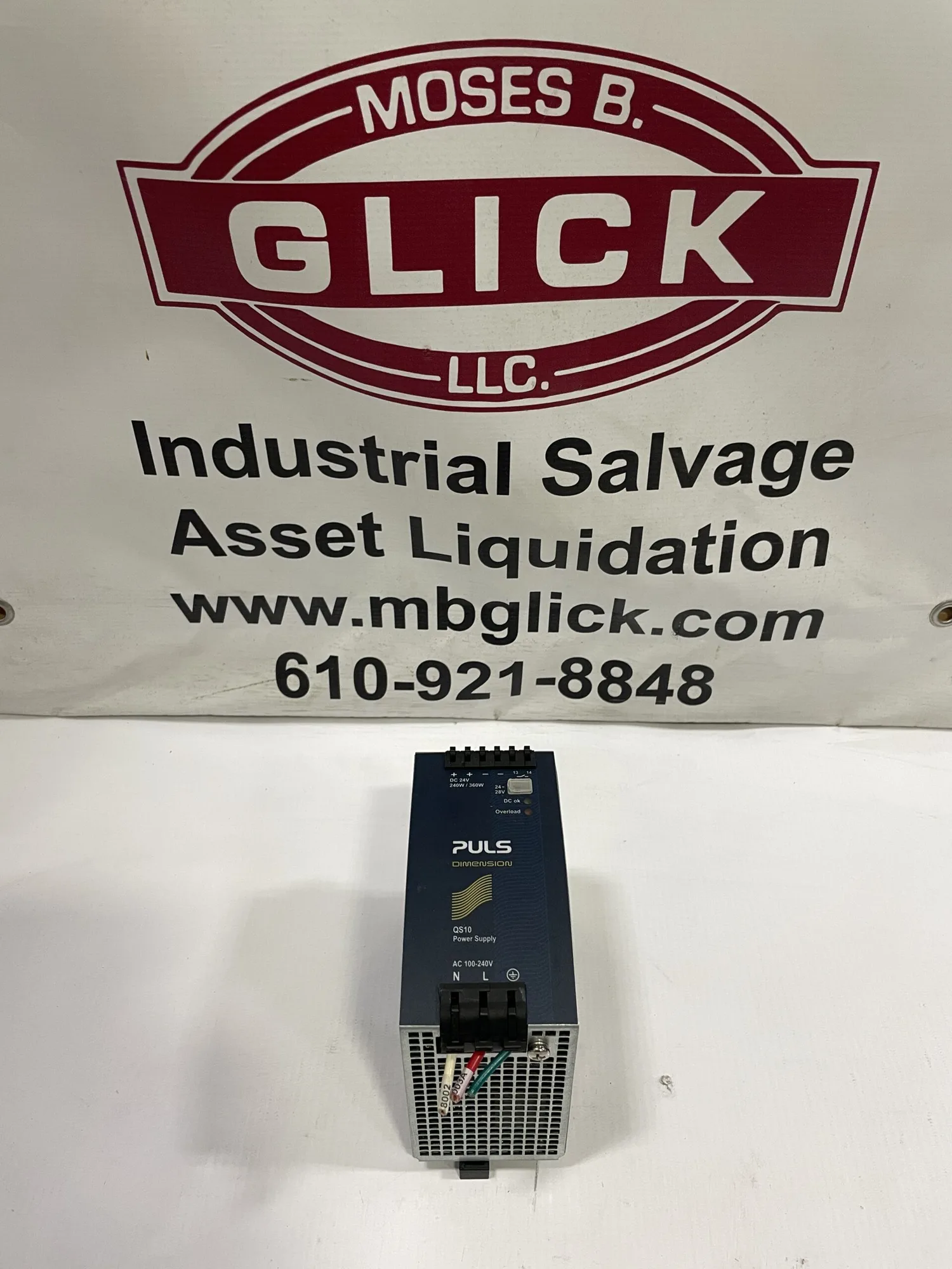PULS QS10.241 DIN Rail DC Power Supply 24-28VDC 9-13.5A 100-240VAC