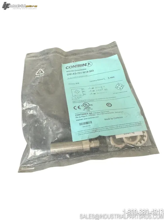 New | in-Stock CONTRINEX DW-AS-701-M18-303 Proximity Sensors Kentucky US | Industrial Parts R Us Inc. #1465853