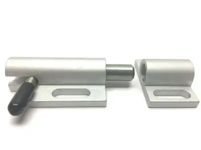 Aluminum Mini Door Latch 2-1/2" L x 1-1/2" W Mount Plate - Open box