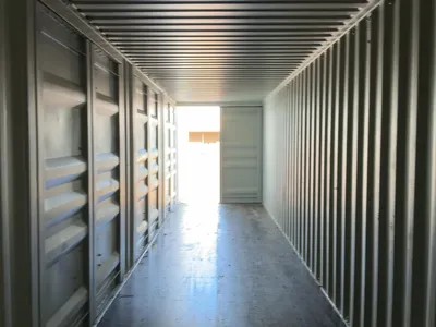 2026 40’L x 8’W x 9’ 6”T High Cube Shipping/Ground Container, swing doors on one end and four sets o...