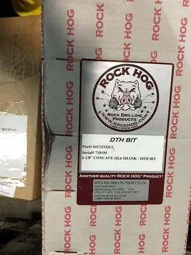 New | in-Stock ROCK HOG 6-1/8" QL6 HAMMER BIT - QL66125CCDNR Construction Equipment Parts Pennsylvania US | East West Machinery & Drilling #1415995
