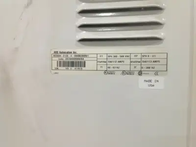 ACS604-0120-4-000B0200901 | ABB  Motor Variable Frequency Drive 3 PH 3AUA489999N304 - For parts or not working