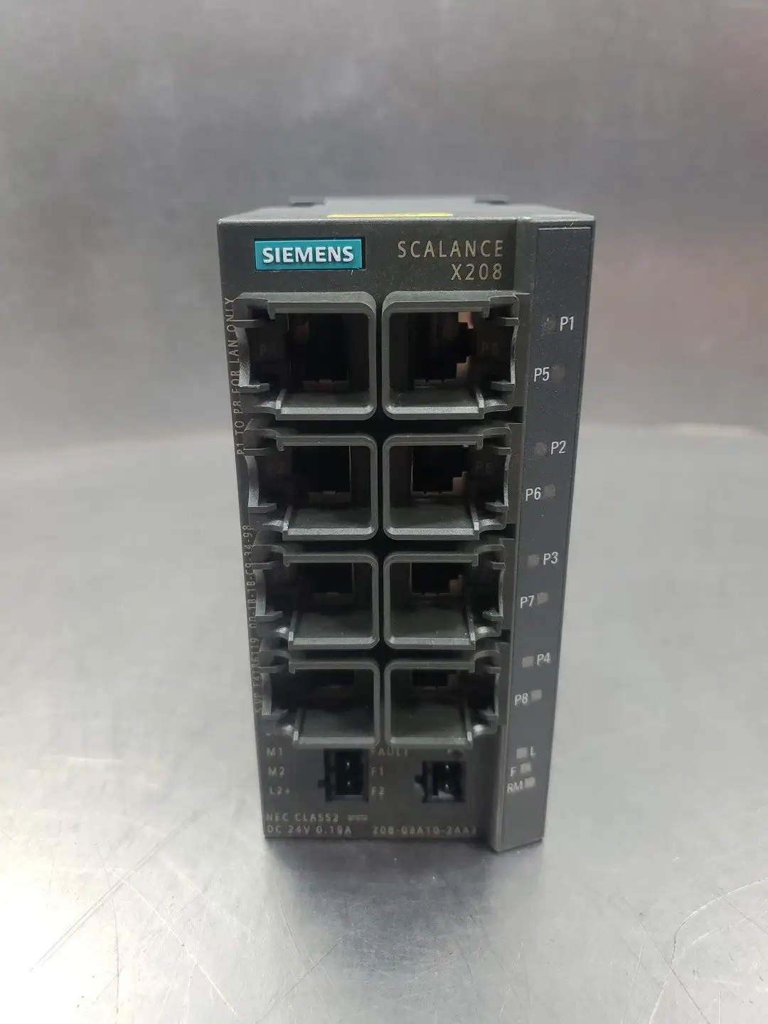 Used Siemens 6GK5208-0BA10-2AA3 SCALANCE X208 ETHERNET SWITCH Network Switches South Carolina US | Palmetto Automation #1161227