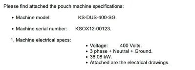 2023 Karville KSDUS 400 SG Bag Machines, Pouch | Mark One Machinery (3)