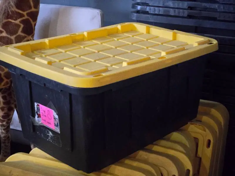 Lot of (4) Storage Bins 30" x 20" x 14"