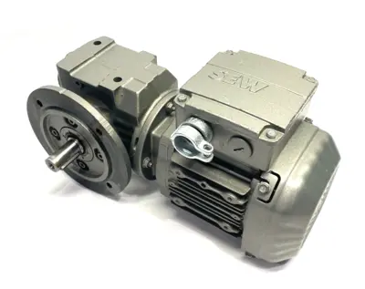 USED SEW-EURODRIVE RIGHT ANGLE GEARMOTOR, 35.1 GEAR RATIO, 3-PHASE