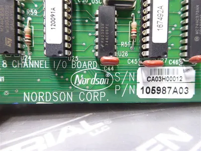 Nordson Corp. 105987A03 8 Channel I/O Board Used