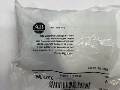 | Allen Bradley 194U-LOTO Ser. A Disconnect Locking Attachment, Padlock Accessory - New