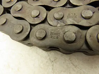 Tsubaki BL8 Single Strand Leaf Chain 3x4 Lacing 1" Pitch BL-8 Series 10'