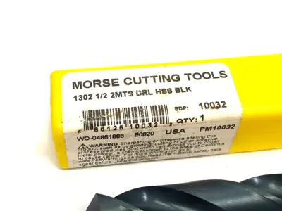 USED MORSE TAPER SHANK DRILL BIT 1302 1/2 HSS