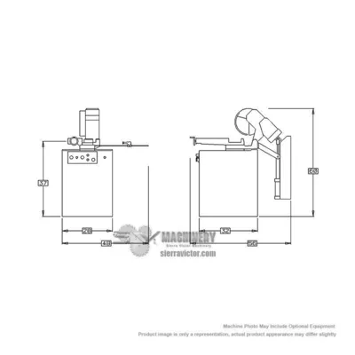 DAKE TECHNICS 350SA Cold Saws Semi Auto | Sierra Victor Industries (2)