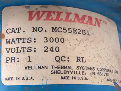 Used WELLMAN _UNKNOWN_ Heaters Indiana US | Arrow Industrial #920647