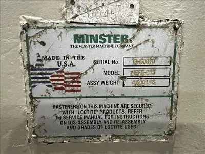 MINSTER MR15-26S / MSH30-26-7 / MEF5-26S Coil Feed Lines | PressTrader Limited (9)