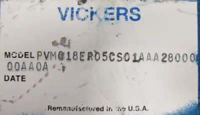 REFURBISHED VICKERS PVM018ER05CS01AAA2800000AA0A HYDRAULIC PUMP
