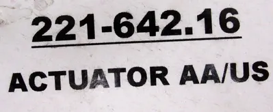 NEW TUCHENHAGEN 221-642.16 ACTUATOR AA/US 22164216