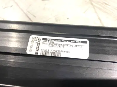 USED TOLOMATIC ELECTRIC LINEAR ACTUATOR