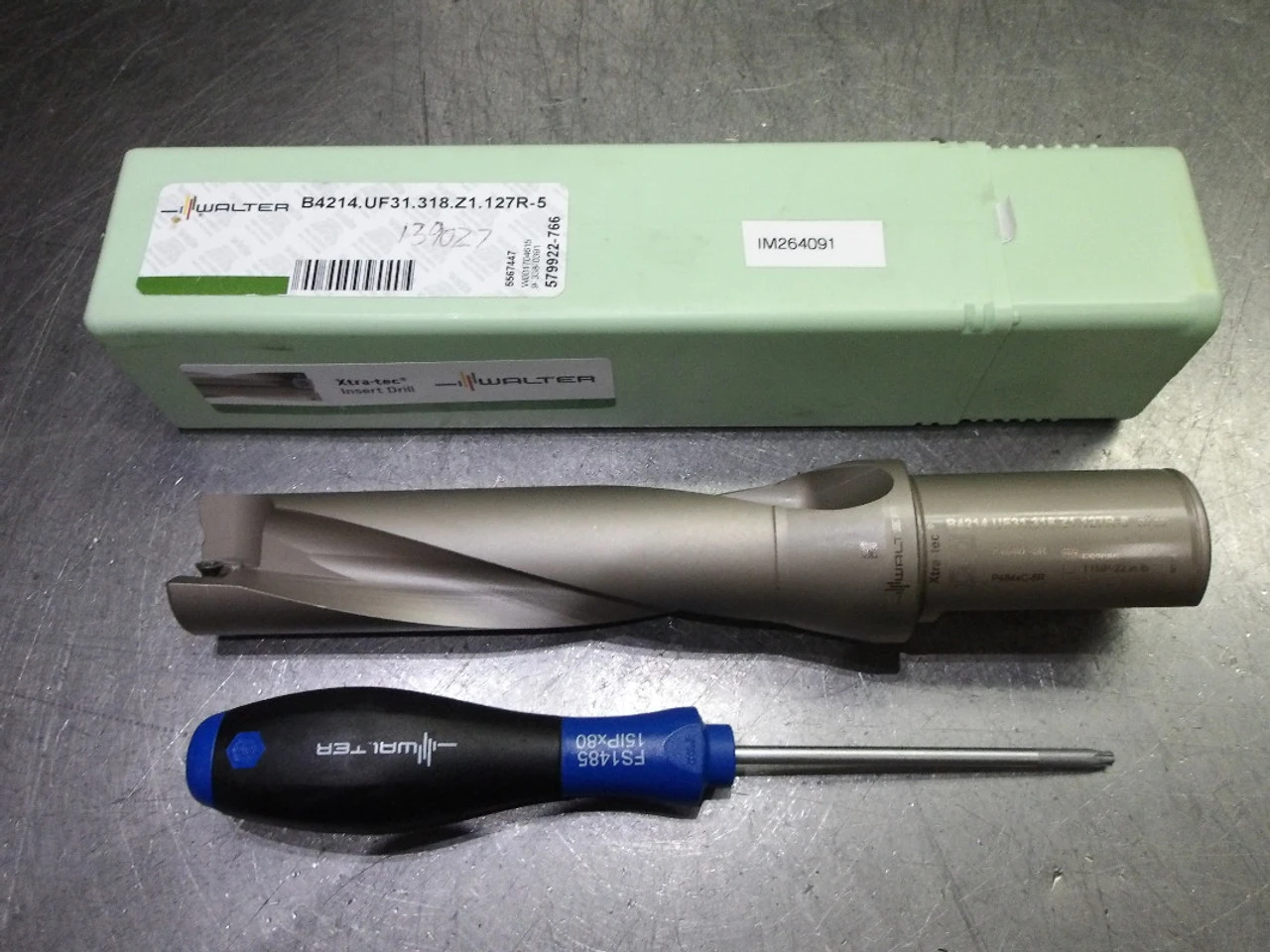 Walter 1.25" Coolant Thru Indexable Drill B4214.UF31.318.Z1.127R-5 (LOC1675)