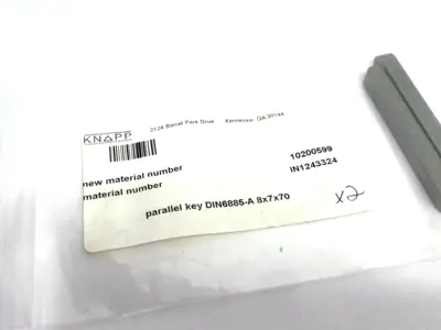 New | in-Stock Knapp Parallel Shaft Key DIN 6885 Form A 8x7x70 2-PACK Misc Fasteners Michigan US | Maverick Industrial Sales #1401217