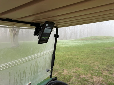 (1) 2019 E-Z-Go EFI golf cart with a Kawasaki gas engine, model 657061G01, includes canopy, fold-dow...