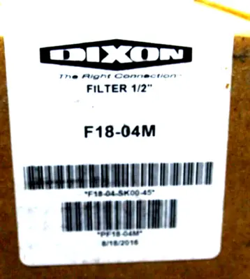NEW DIXON F18-04M FILTER 1/2" F1804M
