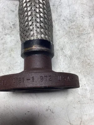 2″ X 12 ”  Waterman braided stainless expansion Joint Flex Pipe A181-1 972 -NOS